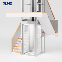 Ascenseur domestique économique, vitesse 0,4 m/s, gain de place, pour maison duplex