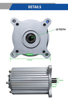 Moteur synchrone à aimants permanents sans balais DC PMSM de haute qualité de 2 kW à 5 kW IP65 pour Tuk Tuk électrique et voiturette de golf, vitesse de 3000 tr/min