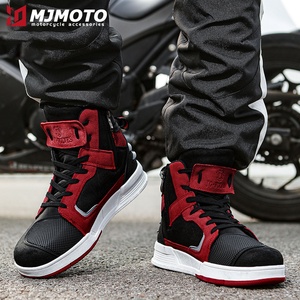 Chaussures de sport pour cyclisme, bottes de moto, chaussures de <span class=keywords><strong>motocross</strong></span> tout-terrain, bottes décontractées en cuir anti-chute réfléchissantes pour l'extérieur - Product Image 4