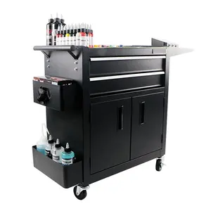 Tattoo Tool Working Station Box Cabinet Heavy vehicle Multi-function tool cart Tattoo Table for Tattoo Cartridges Machines Power