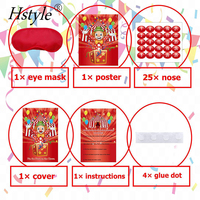 Jeux de carnaval, collez le nez sur le clown, fournitures de fête, cadeaux, décorations de fête d'anniversaire sur le thème du cirque pour enfants SD359