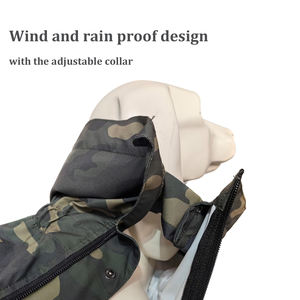 Chubasquero Fishprincess de estilo moderno para perros de gran tamaño, ropa de Primavera de camuflaje de poliéster a prueba de agua de alta calidad para perros - Product Image 4