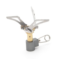 Réchaud de camping portable en alliage d'aluminium, réchaud de poche pliable multifonction pour pique-nique et camping