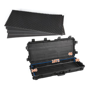 Chống Sốc Lớn Thiết Bị Bảo Vệ Mang Theo Hộp Với Bánh Xe Không Thấm Nước Dài Nhựa Cứng Trường Hợp Súng Cho Ngoài Trời Săn Bắn Thể Thao - Product Image 1