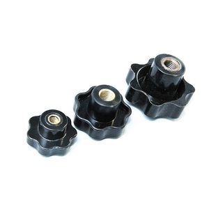 M5 M6 M8 M10 poignée prune en bakélite noire tête sept étoiles vis de bouton de serrage en plastique pour <span class=keywords><strong>poignées</strong></span> et boutons de meubles de machine-outil - Product Image 4