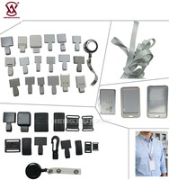 Porte-cartes transparent en plastique personnalisable, vente en gros directe usine, avec cordon pour badge d'identification et accessoires