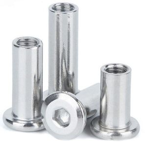 Tuercas de manga de cabeza plana con zócalo hexagonal de acero inoxidable LeGood M6X10mm diámetro de cabeza 13,1mm - Product Image 6