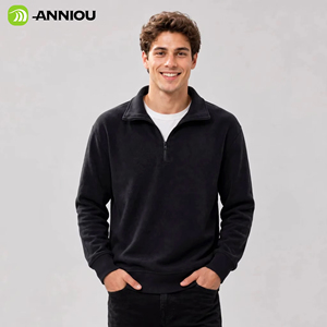 2026 Men's 1/4 <strong>Quarter</strong> <strong>Zip</strong> Fleece Pullover Sweatshirt, Casual Stand Collar Half <strong>Zip</strong> Fleece <strong>Jumper</strong> for Autumn Winter Available - Product Image 1
