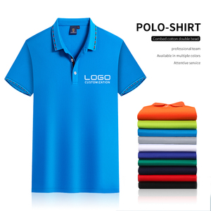 Polo da Uomo Oversize di Alta Qualità in Cotone Pettinato 100% con Logo Ricamato Personalizzato, Polo Pesanti per Lavoro OEM & ODM - Product Image 3
