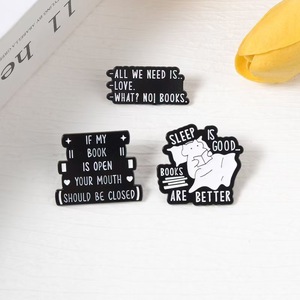 Broches de Metal con Dibujos Animados al por Mayor, Divertidos Broches para Amantes de los Libros, Insignias Metálicas de Dibujos Animados Originales, Broches y Accesorios Artísticos para Estudiantes - Product Image 3
