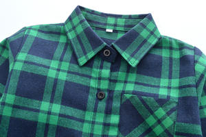 Ropa Infantil de Otoño, Camisas Largas para Niños, Camisas de Franela Cálidas de Manga Larga, Camisa a Cuadros de Forro Polar para Niñas - Product Image 5