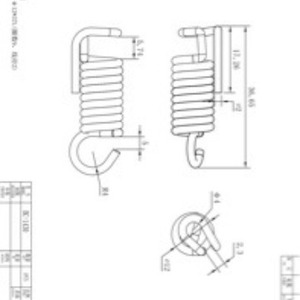 Tension Spring Stainless Steel With <b>Hooks</b> For <b>Car</b> And Electronic Appliances Left Hand Right Hand Coil Stretching - Product Image 4
