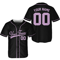 Jersey Baseball dengan Nama dan Nomor Tim yang Dipersonalisasi, Kaos Jersey Baseball Custom, Seragam Jersey Baseball untuk Penggemar Baseball
