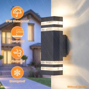 Applique Murale Extérieure Étanche en Aluminium <span class=keywords><strong>GU10</strong></span> Double Tête pour Murs de Maison, Cour, Allées et Places - Product Image 3