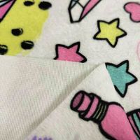 Couverture molletonnée pour bébés, tissu personnalisé, imprimé, dessin animé, très doux