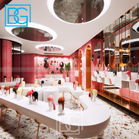 Présentoir de magasin de cheveux au détail beauté mode perruques vitrine mannequin perruque présentoirs support
