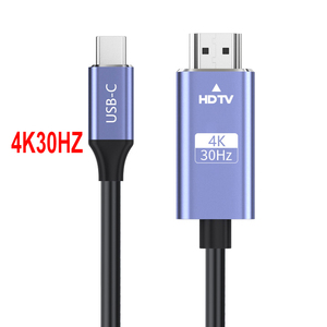 Adaptateur de câble USB Type C vers <span class=keywords><strong>HDMI</strong></span> de haute qualité 4k 30hz compatible <span class=keywords><strong>Thunderbolt</strong></span> <span class=keywords><strong>3</strong></span> <span class=keywords><strong>HDMI</strong></span> pour téléphone vers TV USB C vers <span class=keywords><strong>HDMI</strong></span> - Product Image 1