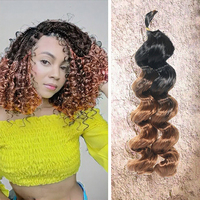 En gros, Mèches synthétiques élastiques à boucles françaises et spirales, en fibre haute température, style boucles lâches italiennes, pour tressage volumineux, 150g