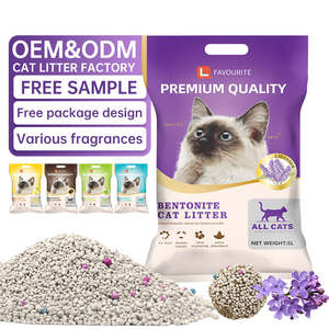 Areia para Gato Premium Ecológica de 20kg em Atacado, Orgânica, Sem Poeira, Agregante, em Forma de Bola Colorida de Bentonita - Product Image 1