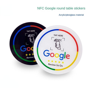 Autocollant et carte NFC CshinRFID GSC 68mm ronde en acrylique étanche 13,56 MHz pour avis Google et collecte de commentaires - Product Image 5