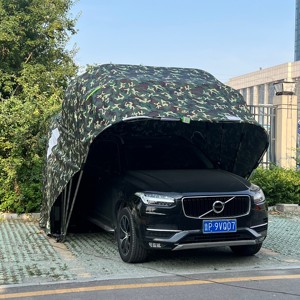 Abri <span class=keywords><strong>de</strong></span> voiture pliable moderne, imperméable, en acier inoxydable, portable, auvent pour voiture, abri <span class=keywords><strong>de</strong></span> stationnement, <span class=keywords><strong>garage</strong></span> pour une seule voiture - Product Image 3