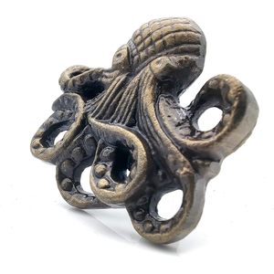 REPLICARTZ Poignées et boutons de porte en fonte marron antique et métal Octopus Lot de 2 pour la décoration intérieure - Product Image 2