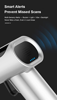 Lecteur de codes-barres sans fil USB 2D universel, scanner portable omnidirectionnel haute vitesse, logistique d'entrepôt de vente au détail en stock