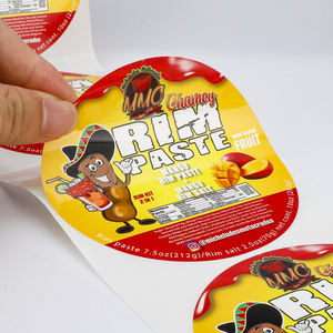 Étiquettes autocollantes rondes personnalisées en papier synthétique imperméable avec logo circulaire, en rouleau, pour l'emballage de bocaux et de bouteilles alimentaires - Product Image 2