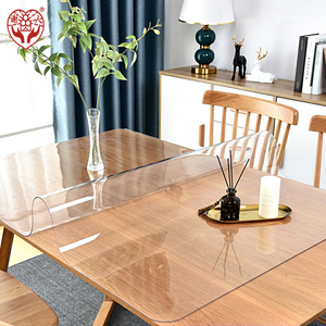 Xieren Giá Rẻ Trong Suốt Mềm PVC Tấm Nhựa Không Thấm Nước Khăn Trải Bàn Cuộn Rõ Ràng Bảng Bìa Bảo Vệ Cho Bàn Ăn - Product Image 3