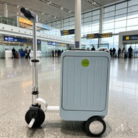 Valise Scooter Électrique Intelligente FUTUREJOY 20'' en Aluminium, Contrôlée par APP, Sac de Cabine Porteur, Marque Privée