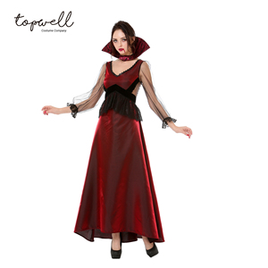 Halloween Cosplay Carnival Adults Costumes Elegant Vampiress Costumes Dress For Women - Product Image 2