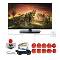 Joystick de jeu d'arcade PC, boutons poussoirs colorés, vente directe d'usine, kit Original,