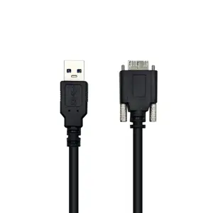 USB A 3.0 to micro usb connector with double screw cable micro b data cable for industrial camera