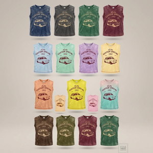 เสื้อยืดคอกลมแขนสั้นผู้ชาย ผ้าเจอร์ซีย์ 100% คอตตอน พิมพ์ลายแบบ Acid Wash 160gsm (47) - Product Image 2