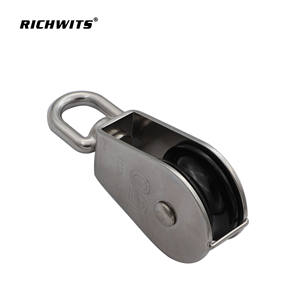 Stainless Steel <b>Flat</b> Belt Pulleys Nylon Pear-Shaped Single Pulleys for Fishing Net & Marine Lifting Cable <b>Trolleys</b> - Product Image 3