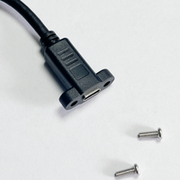 Volle Funktion Hoch geschwindigkeit übertragung USB3.1 Gen2 Stecker auf Buchse Schraub platte Montage Ohr Datenkabel