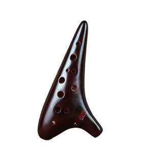 Ocarina Soprano C de 12 Orificios, Cerámica, Acabado Ahumado, para Principiantes, con Libro de Música, Venta al Por Mayor - Product Image 1