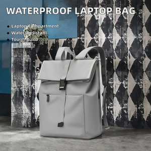 Logotipo personalizado impermeável PU Laptop Mochila Poliéster Zipper para viagens ao ar livre Lazer Esportes-Outdoor Travel Notebook <span class=keywords><strong>Bag</strong></span> - Product Image 3