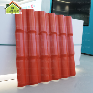 Tejas Romanas Dobles Retro de Resina para Techos, Láminas de Techo <span class=keywords><strong>Roma</strong></span> de Resina Sintética ASA PVC UPVC, Ignífugas para Hoteles y Parques - Product Image 3