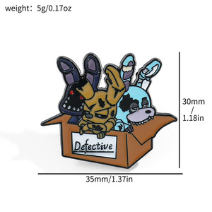 Broche <span class=keywords><strong>de</strong></span> Oso <span class=keywords><strong>de</strong></span> Juguete Electrochapado Creativo Personalizado <span class=keywords><strong>de</strong></span> Dibujos Animados, Insignia Estilo Muñeca <span class=keywords><strong>de</strong></span> <span class=keywords><strong>Trapo</strong></span>, Accesorio para Bolsa <span class=keywords><strong>de</strong></span> Regalo <span class=keywords><strong>de</strong></span> Mercancía <span class=keywords><strong>de</strong></span> Personajes <span class=keywords><strong>de</strong></span> Videojuegos - Product Image 3