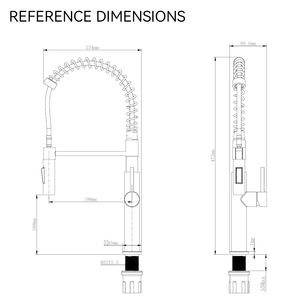 Avrupa Tarzı Çekmeli Püskürtmeli Yaylı Mikser Musluk Modern Krom Paslanmaz Çelik Musluklar Tek Kollu Tek Delikli Mutfak Eviye Musluğu - Product Image 3