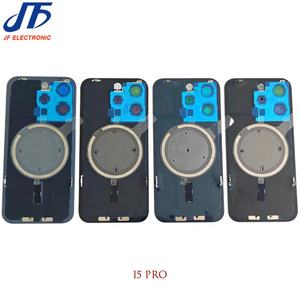 Remplacement de la <span class=keywords><strong>vitre</strong></span> arrière OEM pour <span class=keywords><strong>iPhone</strong></span> 15 Plus 15 Pro Max, verre arrière avec cadre, plaque métallique et anneau magnétique - Product Image 4