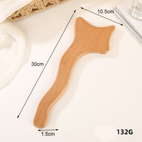Râpe à pieds en bois de bambou et verre nano pour éliminer les peaux mortes et les callosités, planche Gua Sha en bois pour talons et pieds