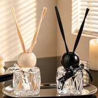 Décoration d'intérieur, diffuseur de parfum à bâtonnets en huile essentielle naturelle longue durée 50 ml, diffuseur d'arômes sans flamme