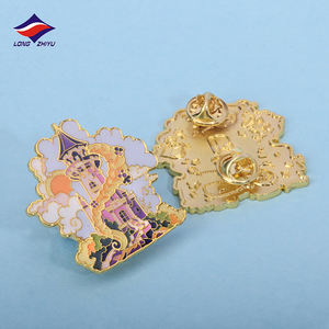 Longzhiyu 18 лет, поставщик значков из цинкового сплава, аниме, жесткие эмалированные значки, металлические значки на лацкан, с вашим собственным дизайном - Product Image 2