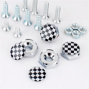 Perno de placa de matrícula de <span class=keywords><strong>coche</strong></span>, logotipo personalizado de aleación de aluminio, Metal, 8mm - Product Image 5