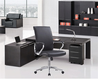 Fauteuil de bureau multifonctionnel en cuir, ergonomique, à dossier moyen, pivotant moderne