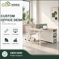 Poste de travail ergonomique moderne en bois pliable pour usage individuel en bureau