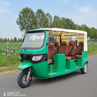 Tricycle électrique homologué EEC 100% électrique, 7 places, 3 roues, taxi pour le marché européen avec un grand espace et un moteur puissant de 4 000W
