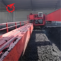 Retourneur de compost à roue broyeuse de paille, facile à utiliser, pour usine d'engrais organique à petite échelle